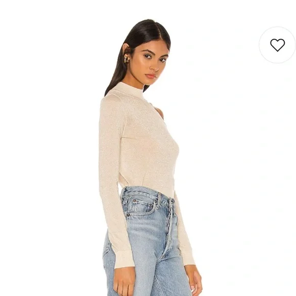 Camila Coelho Cream One-Shoulder Sweater - Bexley - Picture 3 of 6